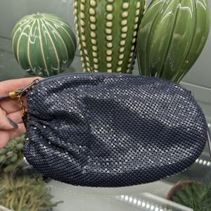 Whiting & Davis Vintage Black Sequin Clutch